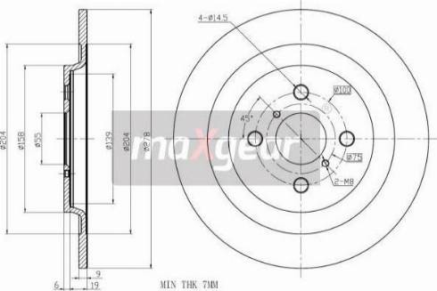 Maxgear 19-2477 - Bremžu diski www.autospares.lv