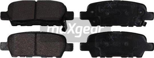 Maxgear 19-2061 - Тормозные колодки, дисковые, комплект www.autospares.lv