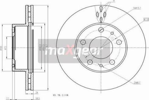 Maxgear 19-2001MAX - Bremžu diski www.autospares.lv