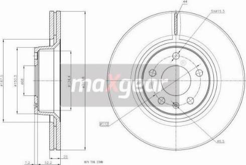 Maxgear 19-2021MAX - Bremžu diski www.autospares.lv