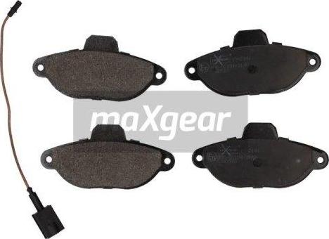 Maxgear 19-2141 - Тормозные колодки, дисковые, комплект www.autospares.lv