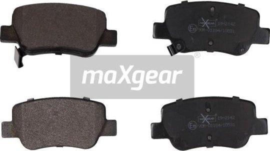 Maxgear 19-2142 - Bremžu uzliku kompl., Disku bremzes autospares.lv