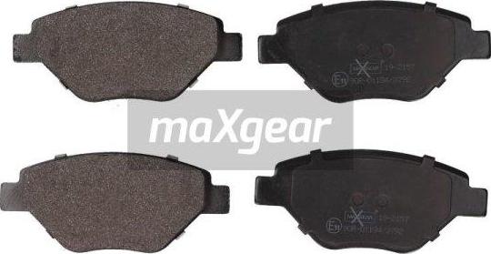 Maxgear 19-2157 - Bremžu uzliku kompl., Disku bremzes www.autospares.lv