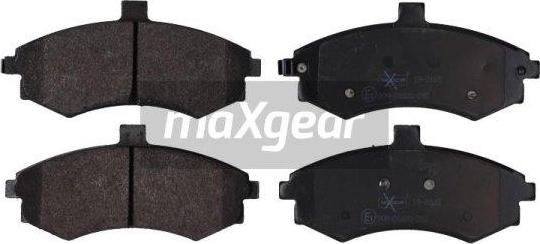 Maxgear 19-2165 - Тормозные колодки, дисковые, комплект www.autospares.lv