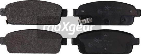 Maxgear 19-2103 - Тормозные колодки, дисковые, комплект www.autospares.lv