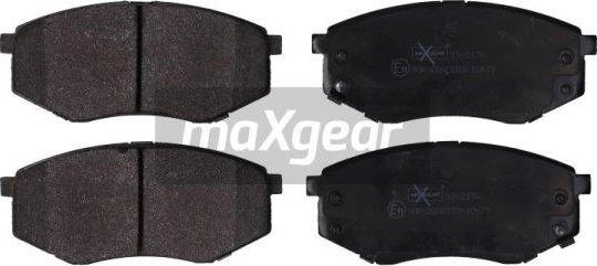 Maxgear 19-2176 - Тормозные колодки, дисковые, комплект www.autospares.lv