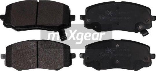 Maxgear 19-2173 - Тормозные колодки, дисковые, комплект www.autospares.lv