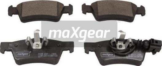 Maxgear 19-2898 - Тормозные колодки, дисковые, комплект www.autospares.lv