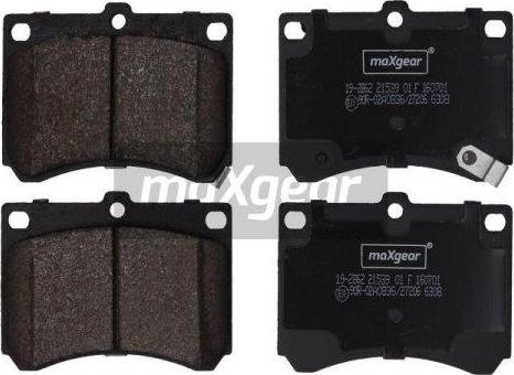 Maxgear 19-2862 - Bremžu uzliku kompl., Disku bremzes autospares.lv