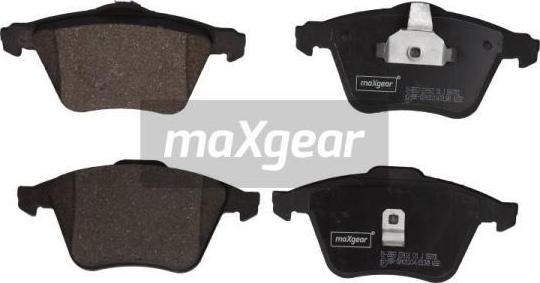 Maxgear 19-2883 - Тормозные колодки, дисковые, комплект www.autospares.lv