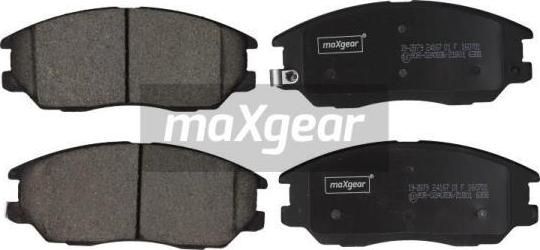 Maxgear 19-2879 - Тормозные колодки, дисковые, комплект www.autospares.lv