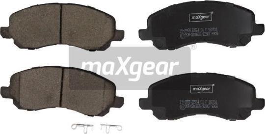 Maxgear 19-2878 - Тормозные колодки, дисковые, комплект www.autospares.lv