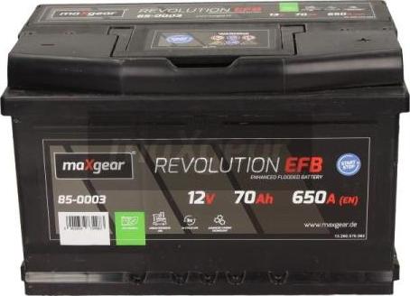 Maxgear 85-0003 - Starter Battery www.autospares.lv