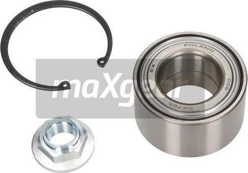 Maxgear 33-0604 - Подшипник ступицы колеса, комплект www.autospares.lv