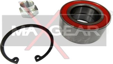 Maxgear 33-0143 - Подшипник ступицы колеса, комплект www.autospares.lv