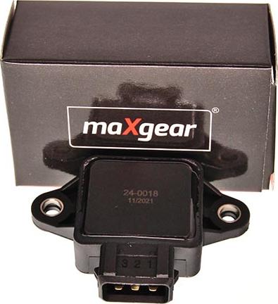 Maxgear 24-0018 - Devējs, Droseļvārsta stāvoklis www.autospares.lv