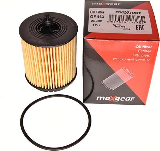 Maxgear 26-0301 - Eļļas filtrs autospares.lv