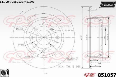 FTE BSF 4828 - Bremžu diski www.autospares.lv