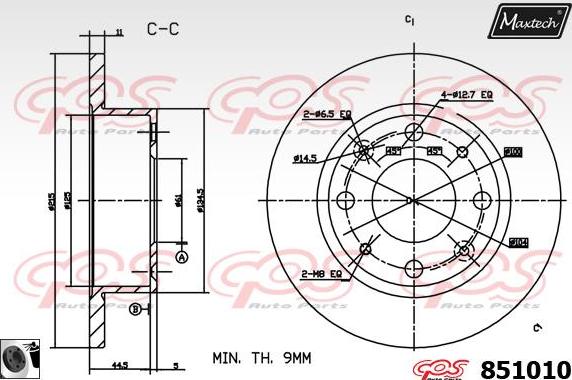 Maxtech 857065 - Bremžu diski autospares.lv