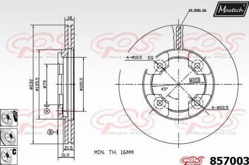 Delphi BG2232 - Bremžu diski www.autospares.lv