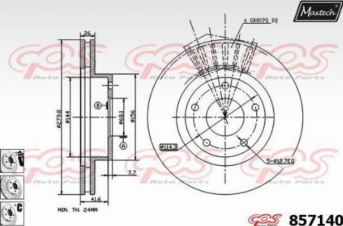 Maxtech 857140.6880 - Bremžu diski autospares.lv