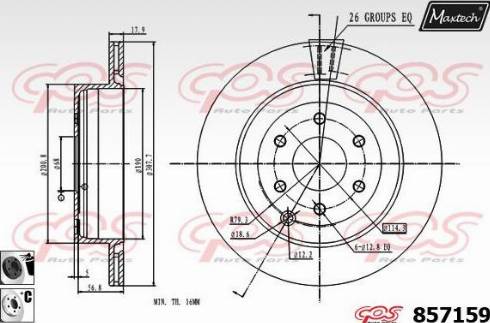 Maxtech 857159.6060 - Bremžu diski autospares.lv