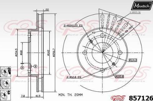 Maxtech 857126.6880 - Bremžu diski autospares.lv