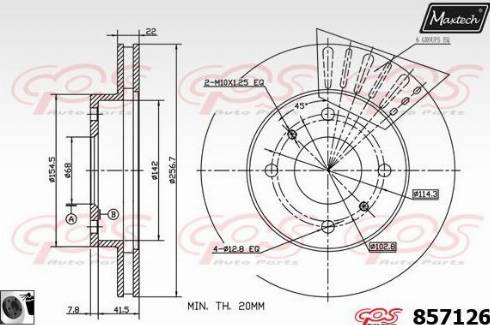 Maxtech 857126.0060 - Bremžu diski autospares.lv