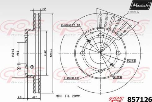 Maxtech 857126.0000 - Bremžu diski autospares.lv