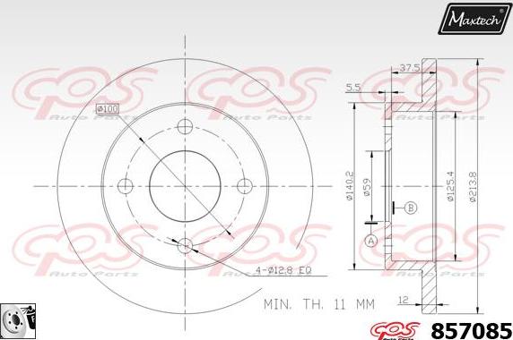 Maxtech 857126 - Bremžu diski autospares.lv