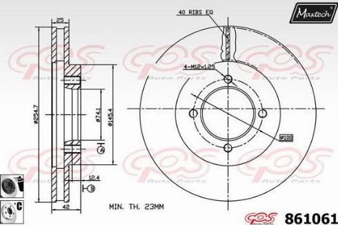 Maxtech 861061.6060 - Bremžu diski autospares.lv