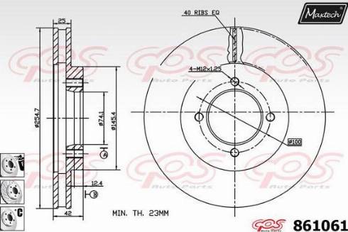 Maxtech 861061.6980 - Bremžu diski autospares.lv