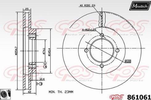 Maxtech 861061.0060 - Bremžu diski autospares.lv