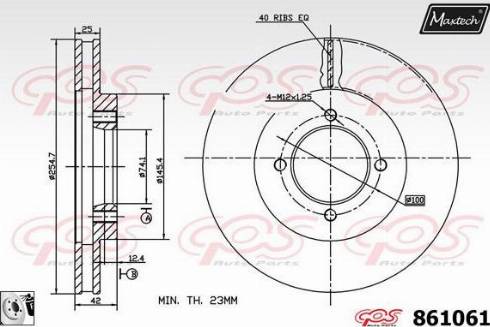 Maxtech 861061.0080 - Bremžu diski autospares.lv