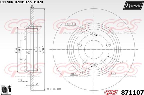 Maxtech 861061 - Bremžu diski autospares.lv