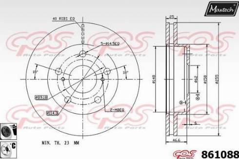 Maxtech 861088.6060 - Bremžu diski autospares.lv