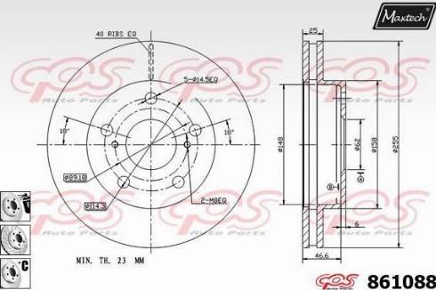 Maxtech 861088.6880 - Bremžu diski autospares.lv