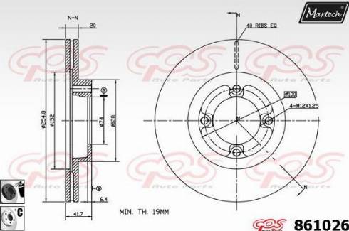 Maxtech 861026.6060 - Bremžu diski autospares.lv