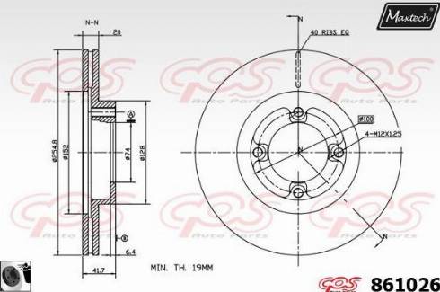 Maxtech 861026.0060 - Bremžu diski autospares.lv