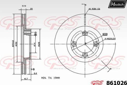 Maxtech 861026.0000 - Bremžu diski autospares.lv