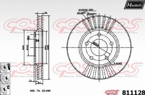 Maxtech 811128.6980 - Bremžu diski autospares.lv