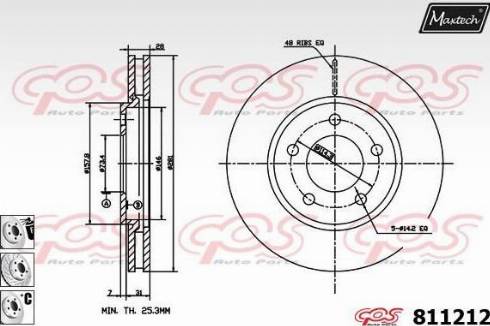 Maxtech 811212.6880 - Bremžu diski autospares.lv