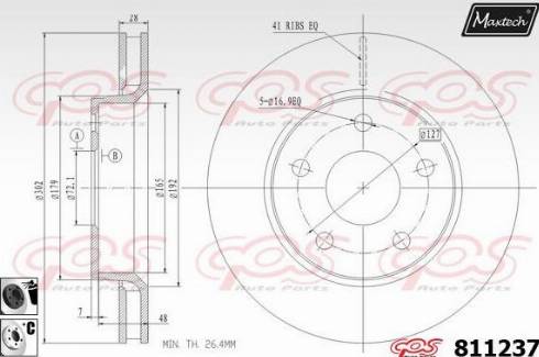 Maxtech 811237.6060 - Bremžu diski www.autospares.lv