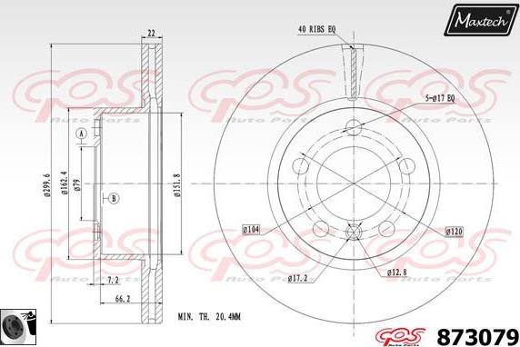 Maxtech 883429 - Bremžu diski autospares.lv