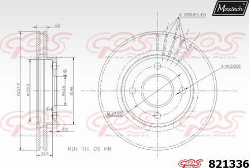 Maxtech 821336.0000 - Bremžu diski www.autospares.lv