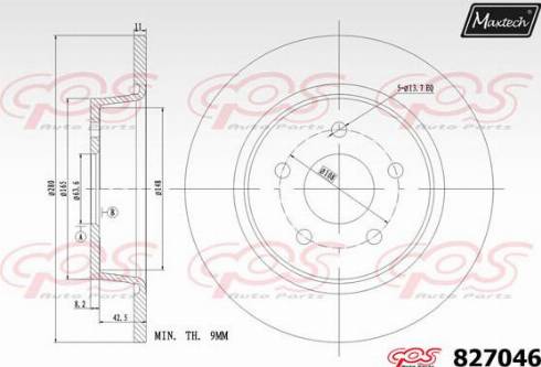 Maxtech 827046.0000 - Bremžu diski autospares.lv