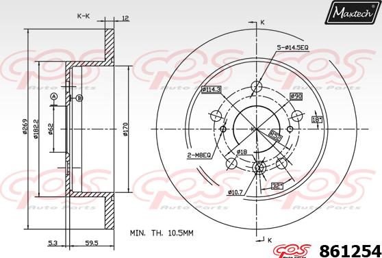 Maxtech 827001 - Bremžu diski autospares.lv