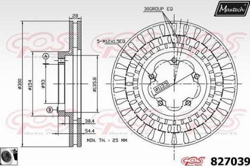 Maxtech 827039.0060 - Bremžu diski www.autospares.lv