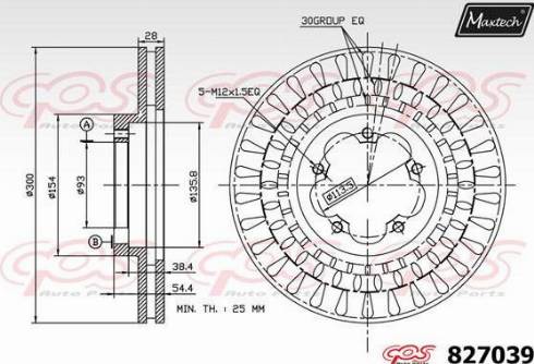 Maxtech 827039.0000 - Bremžu diski www.autospares.lv