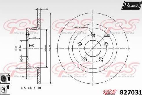 Maxtech 827031.6060 - Bremžu diski autospares.lv